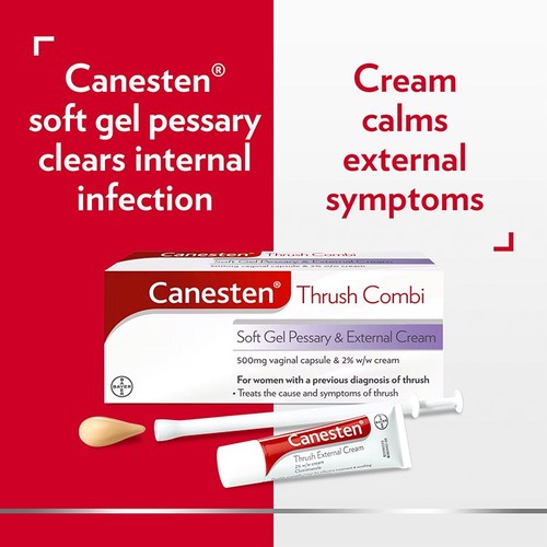 Canesten Thrush Soft Gel Pessary & Cream Combi 