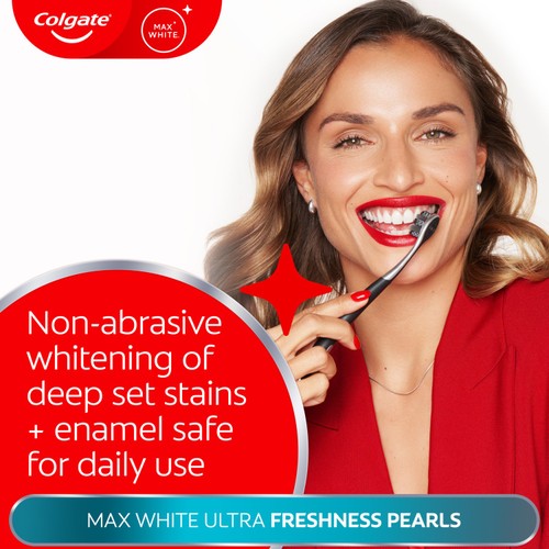Colgate Max White Ultra Fresh Pearls At Home Teeth Whitening Toothpaste