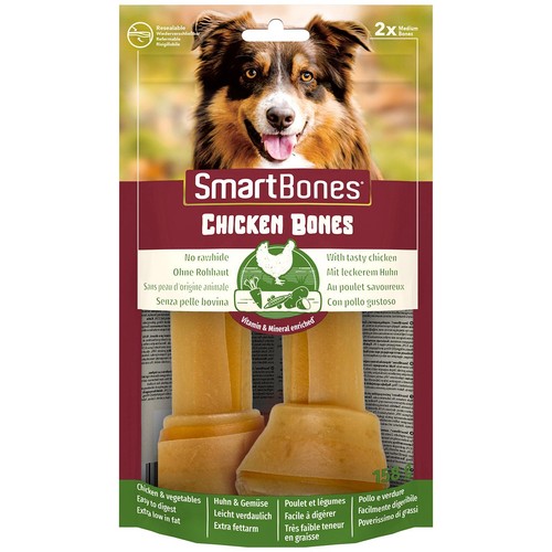 SmartBones Medium Chicken Rawhide Free Bones Dog Treats