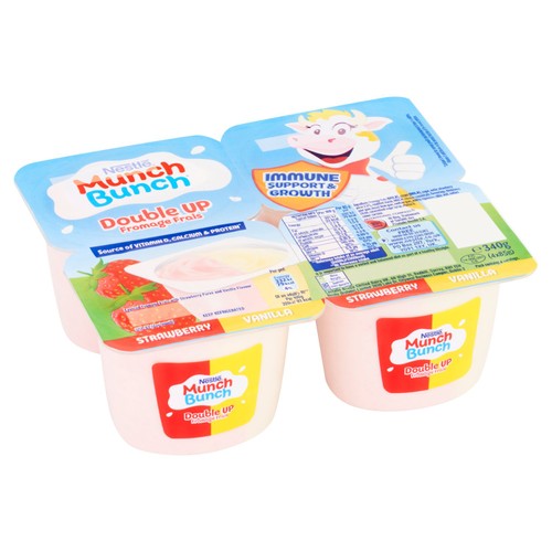 Munch Bunch Double Up Fromage Frais Strawberry & Vanilla 