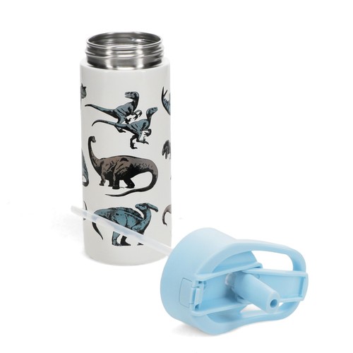 Rex London Stainless Steel Dinosaur Bottle 500ml