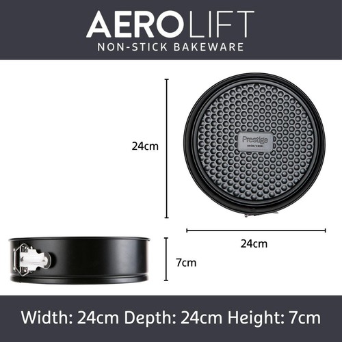 Prestige Aerolift Carbon Steel Springform Cake Tin 22cm