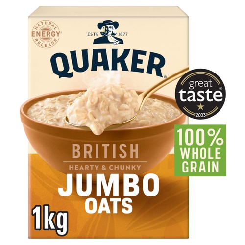 Quaker Oats Jumbo Rolled Oats Porridge Cereal