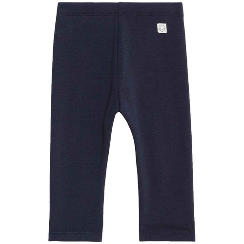 M&S Fleece Back Legging, 0-3 Months, Navy