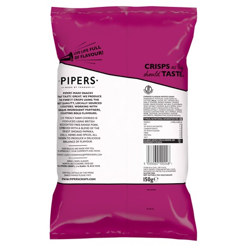 Pipers Trealy Farm Chorizo Sharing Bag Crisps
