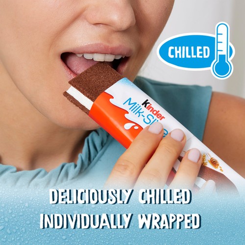 Kinder Milk Slice Chilled Snack Bar 3pk