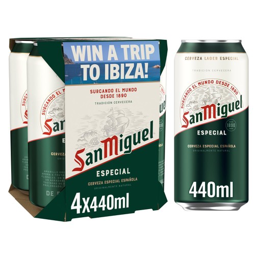 San Miguel Spanish Lager Beer Cans