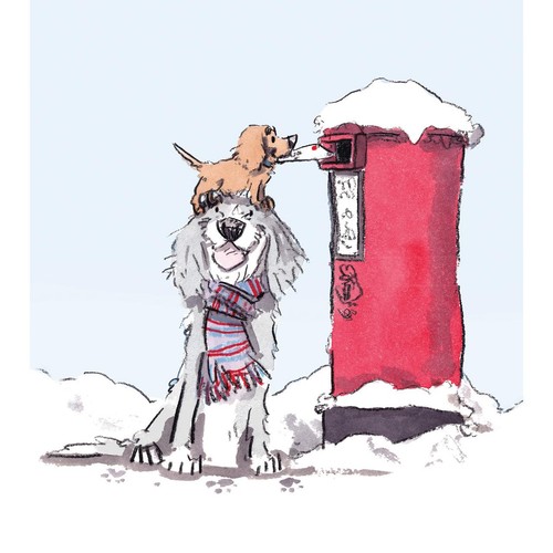 Dog & Postbox Christmas Card Pack