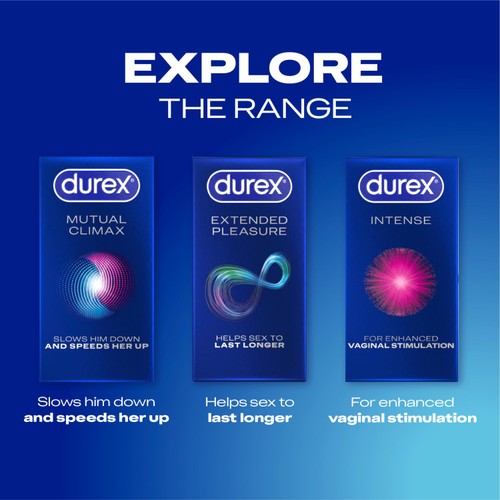 Durex Intense Condoms Ribbed & Dotted Regular Fit