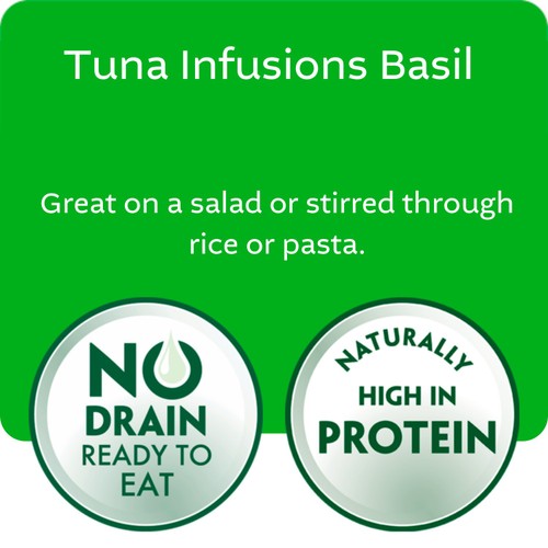 John West Basil No Drain Tuna Infusions