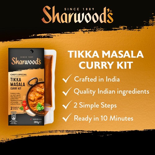Sharwood's Tikka Masala Indian Curry Sauce Kit