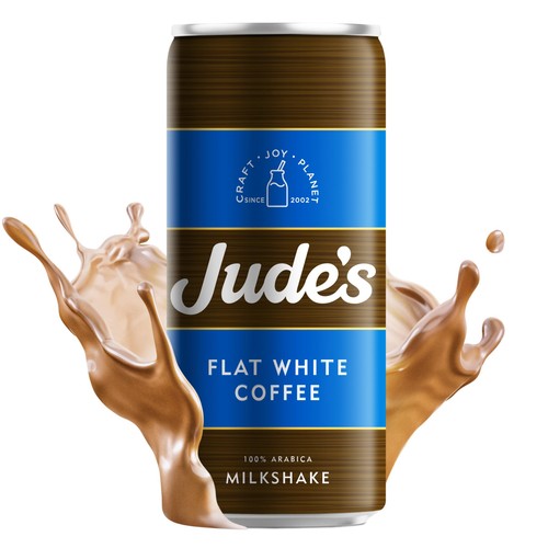 Jude's Flat White Coffee Milkshake Can