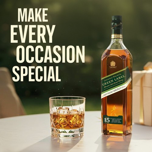 Johnnie Walker Green Label 15 Year Old Blended Scotch Whisky