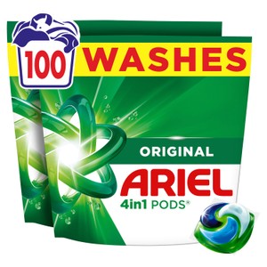 Ariel Original 4in1 Pods Washing Liquid Capsules 100 Washes