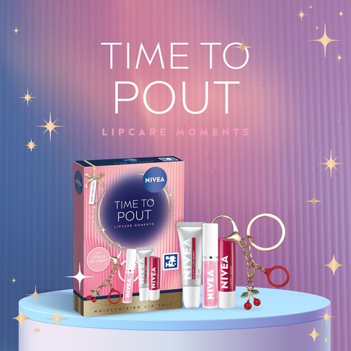 NIVEA Time To Pout Lip Gift Set