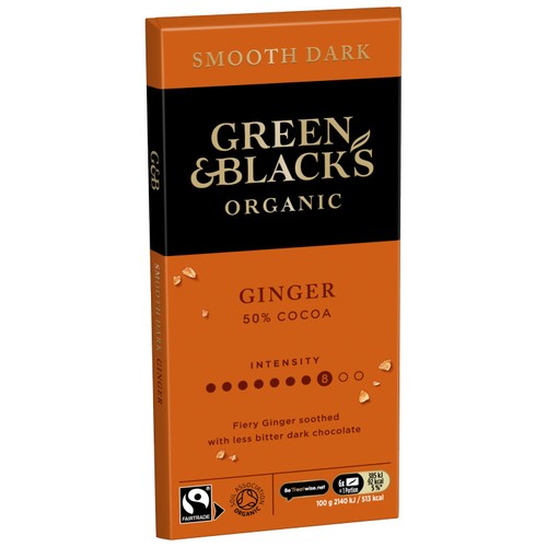 Green and Blacks Ginger Chocolate