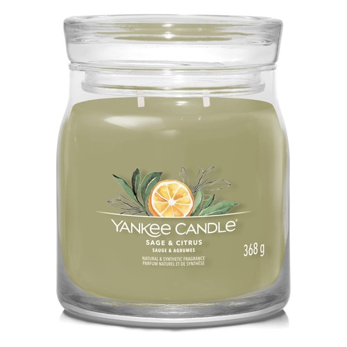 Yankee Candle Sage & Citrus Signature Medium Jar Candle