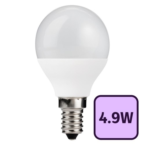 TCP LED Mini Globe 470L E14 4.9W Warm White