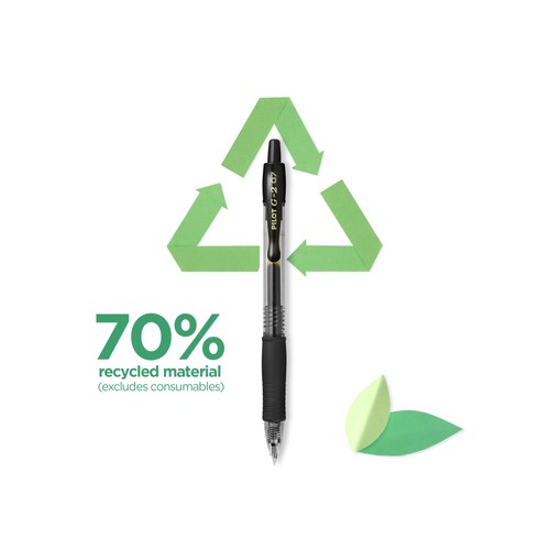 Pilot G2 07 Gel Ink Rollerball Pen - Medium - Black