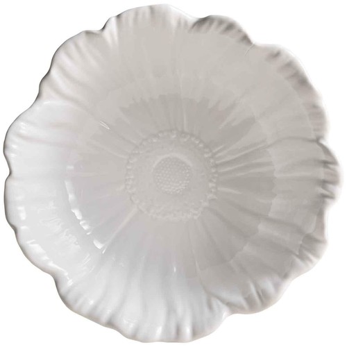M&S Floral Serving Bowl, White