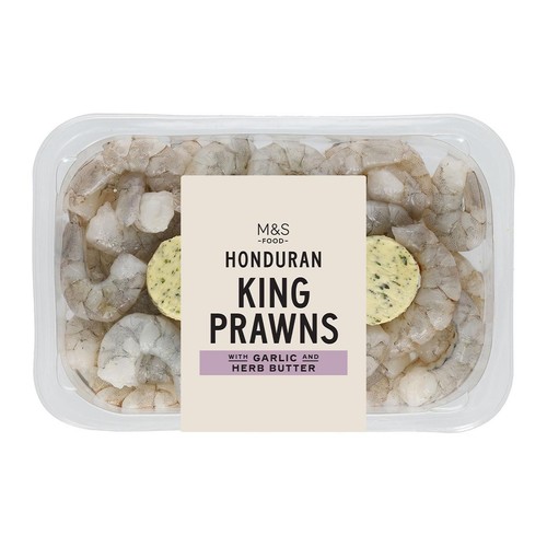M&S Honduran King Prawns with Garlic and Herb Butter