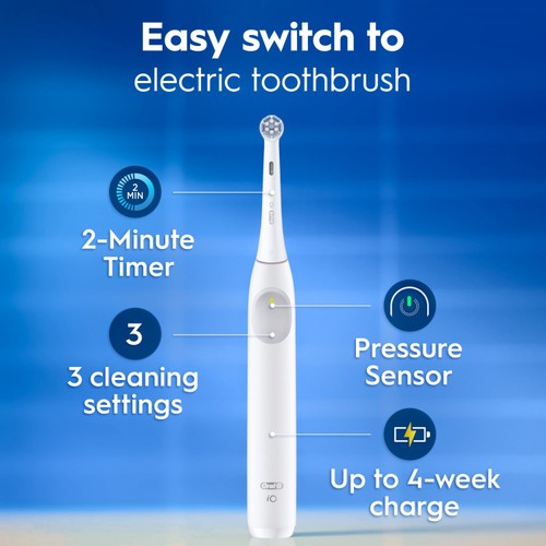 Oral-B iO2 Series Simple White Electric Toothbrush + Travel Case