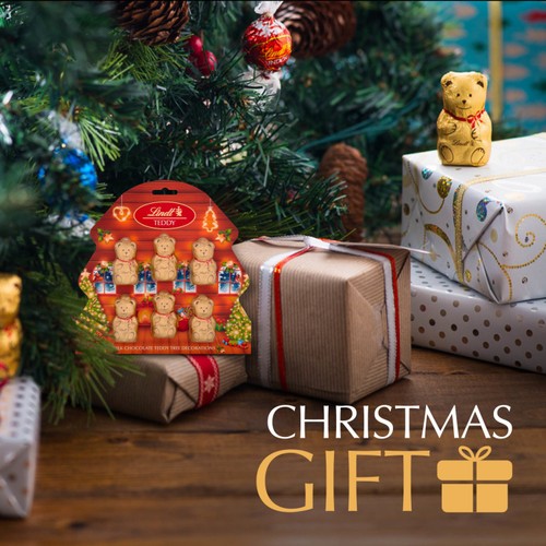 Lindt Chocolate Bear Tree Decorations