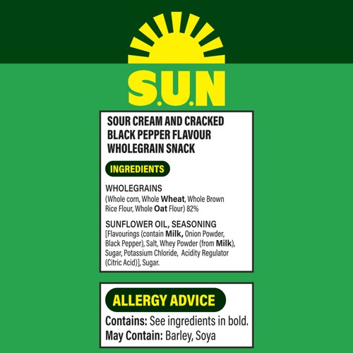 SUN Bites Sour Cream & Pepper Multigrain Multipack Snacks