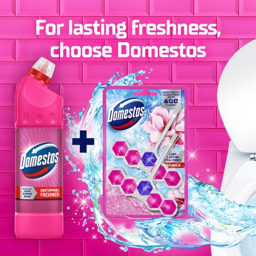 Domestos Thick Bleach Pink Power 