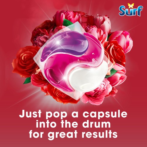 Surf Peony & Rose 3 in 1  Laundry Washing Detergent Capsules 15 Washes