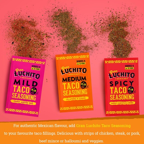 Gran Luchito 'Mild' Ancho BBQ Seasoning Fajita & Taco Seasoning Mix