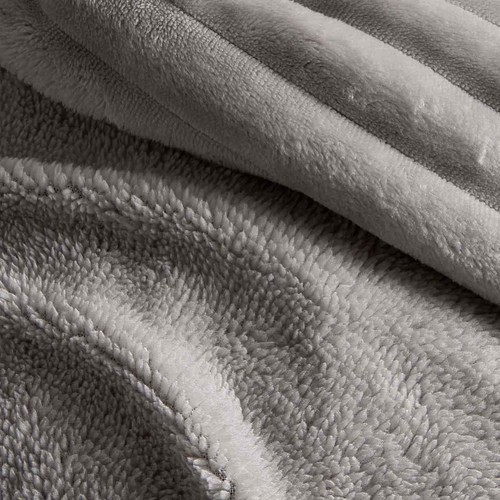 M&S Cloud Fleece Bedset, Super King, Grey