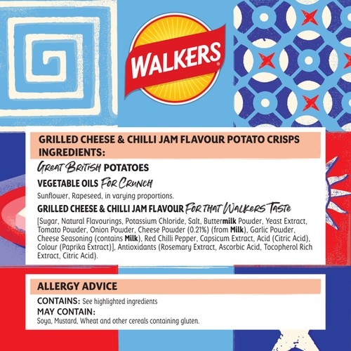 Walkers Grilled Cheese & Chilli Jam