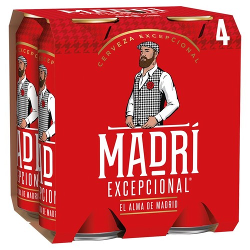 Madri Excepcional Premium Lager Beer Can