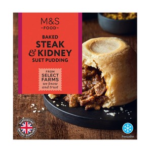 M&S Baked Steak & Kidney Suet Pudding