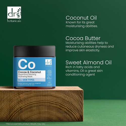 Dr Botanicals Apothecary Cocoa & Coconut Superfood Reviving Hydrating Mask