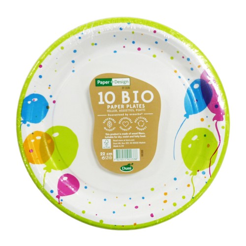 Balloons Recyclable Paper 22cm Plates
