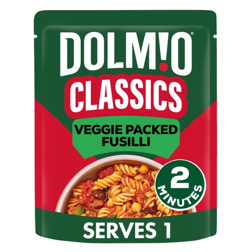 Dolmio Classics Veggie Packed Fusilli Microwave Pasta Meal