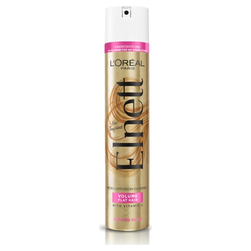 L'Oreal Paris Elnett Hairspray Strong Hold and Volume for Flat Hair