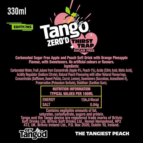 Tango Peach Thirst Trap Zero