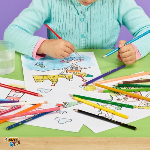 BIC Kids Watercolour Pencils Wallet of 12