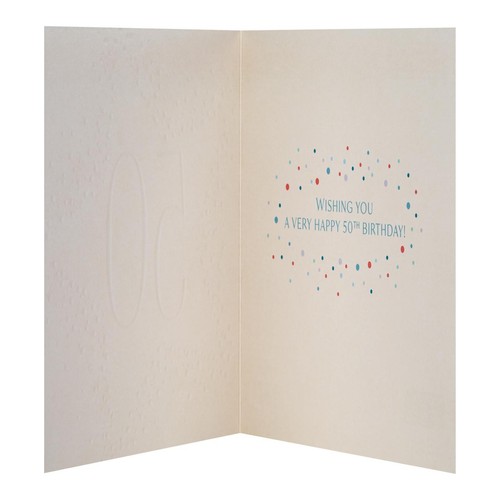 M&S 50th Birthday Card