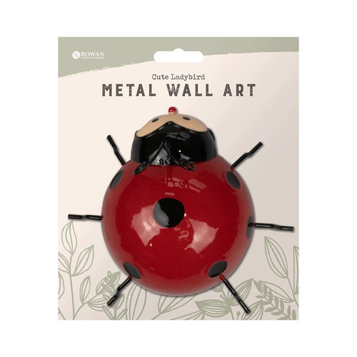 Rowan Cute Ladybird Metal Wall Decoration