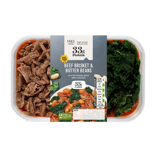 M&S High Protein Beef Brisket & Smoky Tomato Beans