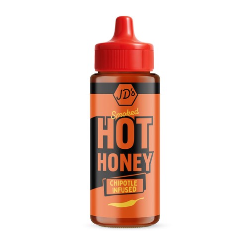 JD&rsquo;s Hot Honey - Smoked Chipotle Infused, 350g