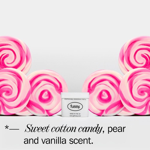 Fussy Refillable Natural Deodorant Sugar Crush
