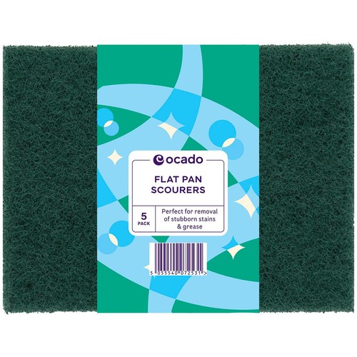 Ocado 5 Flat Pan Scourers