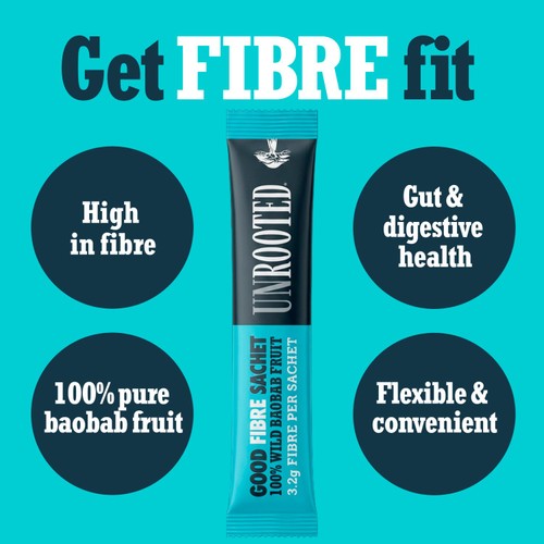 UNROOTED Good Fibre Baobab Fruit Powder Sachets