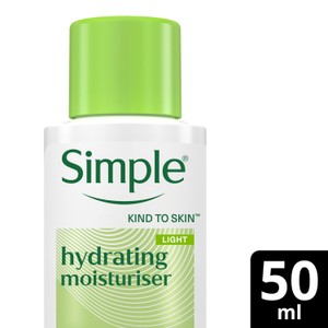 Simple Kind to Skin Hydrating Light Moisturiser Travel Size 50ml