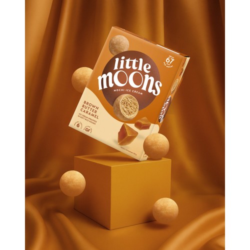 Little Moons Brown Butter Caramel Mochi Ice Cream Snack 6 x 30g
